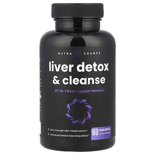 NutraChamps, Liver Detox & Cleanse, Leberentgiftung und -reinigung, 60 vegane Kapseln