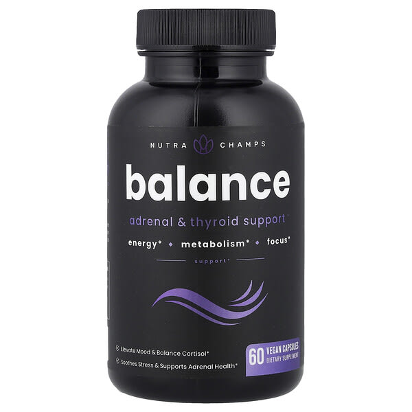 NutraChamps, Balance, 베지 캡슐 60정
