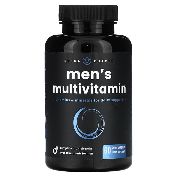 NutraChamps, Men's Multivitamin, 60 Veggie Capsules