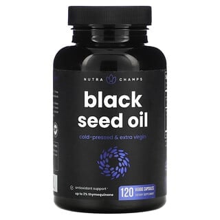 NutraChamps, Black Seed Oil, 120 Veggie Capsules
