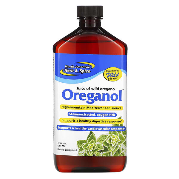 North American Herb & Spice Co., Oreganol, Juice of Wild Oregano, 12 fl