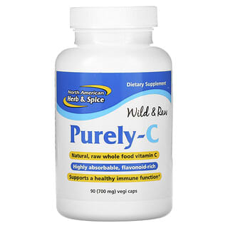 North American Herb & Spice, Purely-C, 700 mg, 90 capsules végétales