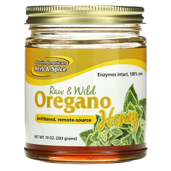 North American Herb & Spice Co., сырой дикий мед орегано, 283 г (10 унций)