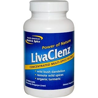 North American Herb & Spice, LivaClenz, Concentrated Multi-Spice Blend, 60 Veggie Caps