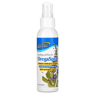 North American Herb & Spice Co., OregaSpray, Spray de Óleo de Especiarias Selvagens Aromáticas, Perfume de Lavanda Selvagem, 120 ml (4 fl oz)