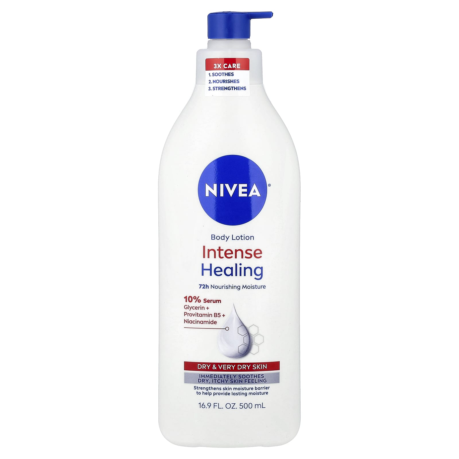 Intense Healing, Body Lotion, Dry & Very Dry Skin, 16.9 fl oz (500 ml)