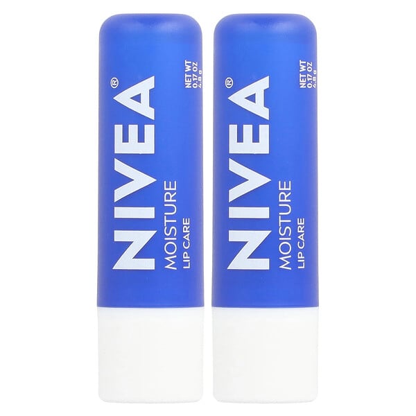 Nivea, 모이스처 립 케어, 스틱 2개, 개당 4.8g(0.17oz)