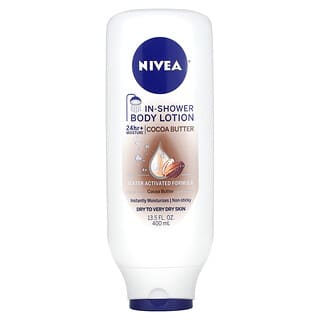 Nivea, In-Shower身體乳液，可可脂，13.5液量盎司（400毫升）
