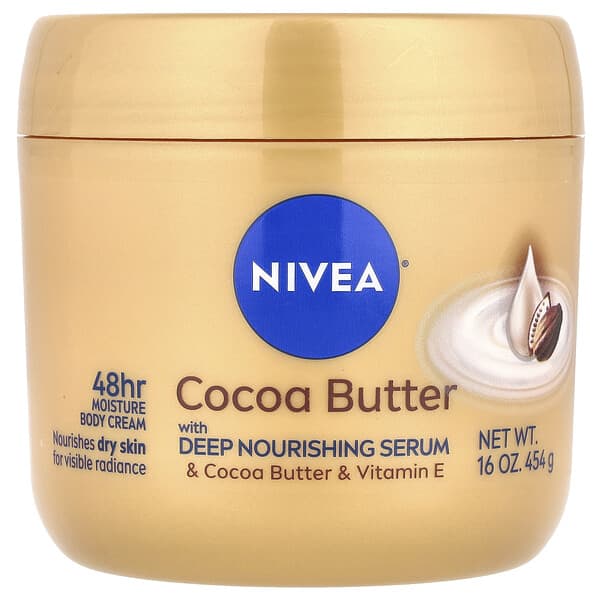 Nivea, 바디 크림, 코코아버터, 454g(16oz)