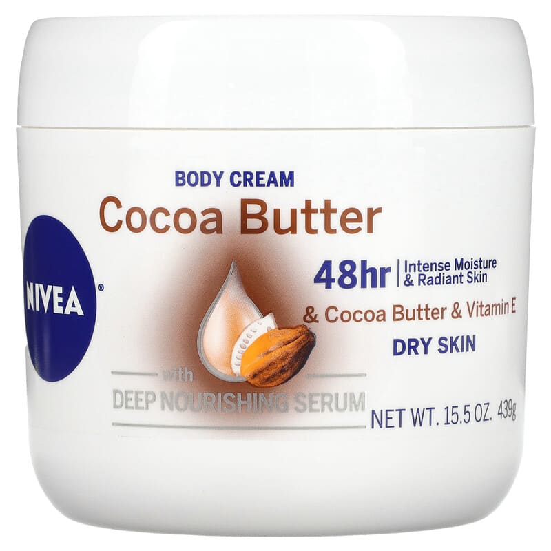 Cocoa Butter Body Cream deeply moisturizes for 48HR
