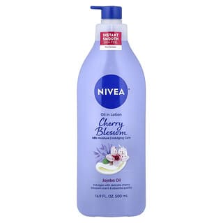 Nivea, Oil in Lotion, Cherry Blossom & Jojoba Oil, 16.9 fl oz (500 ml)