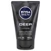 Men, Deep Cleansing Beard & Face Wash, with Natural Charcoal, 3.3 fl oz (100 ml)