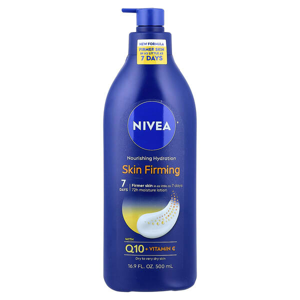 Nivea, 스킨 퍼밍 너리싱 하이드레이션 로션, 건성 피부부터 악건성 피부용, 500ml(16.9fl oz)