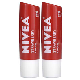 Nivea, 護唇膏，草莓，2 支，每支 0.17 盎司（4.8 克）  