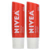 نيفيا, Tinted Lip Care, Peach, 2 Pack, 0.17 oz (4.8 g) Each