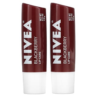 Nivea‏, שפתון טיפוח עם צבע, אסנה, אריזת זוג, 4.8 גרם (0.17 אונקיות) כל יחידה