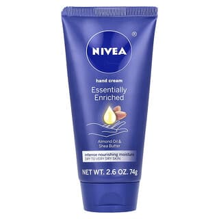 Nivea, Essentially Enriched Hand Cream, Almond Oil & Shea Butter, angereicherte Handcreme mit Mandelöl und Sheabutter, 74 g (2,6 oz.)