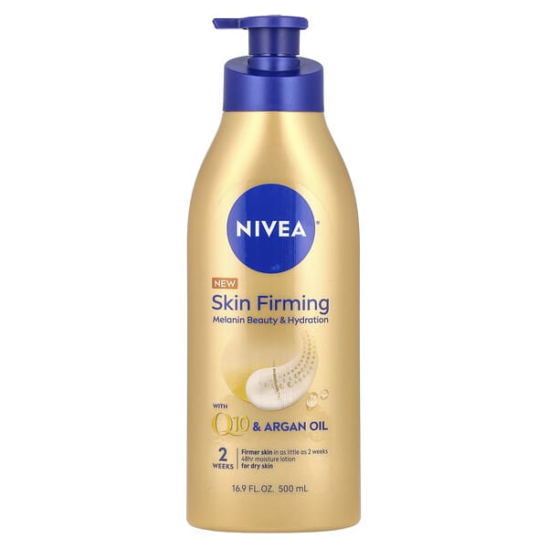 Nivea, 皮膚緊雅黑色素美容和補水身體乳液，16.9 液量盎司（500 毫升）