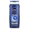Nivea, Men, Gel douche 3-en-1, Relax, Lavande + Santal, 500 ml