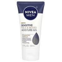 Men, Sensitive Face & Beard Moisture Gel, 1.7 fl oz (50 ml)