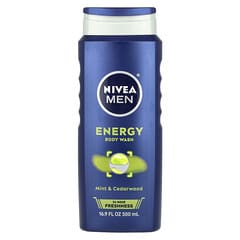 Nivea, Для мужчин, энергетический гель для душа, с мятой и кедром, 500 мл (16,9 жидк. Унции)
