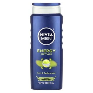 Nivea, Men, Energy Body Wash, energiespendendes Duschgel für Männer, Minze und Zedernholz, 500 ml (16,9 fl. oz.)