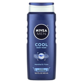 Nivea, Hombres, Jabón líquido refrescante para el cuerpo, Mentol y Yuzu, 500 ml (16,9 oz. líq.)
