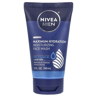 Nivea, 男性用、マキシマムハイドレーション モイスチャライジング洗顔料、150ml（5液量オンス）