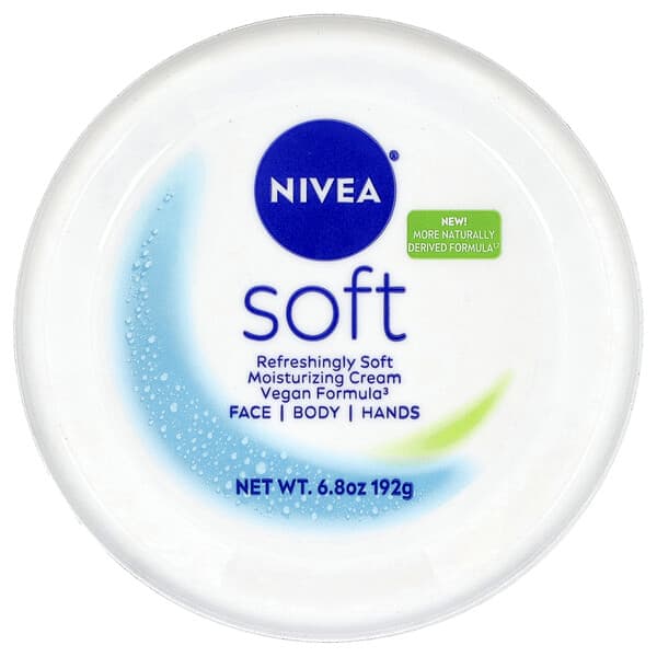 Nivea, 부드럽고 상쾌한 소프트 보습 크림, 192g(6.8oz)
