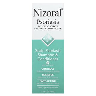 Nizoral, Shampooing et après-shampooing contre le psoriasis du cuir chevelu, À l'huile de tea tree, 325 ml
