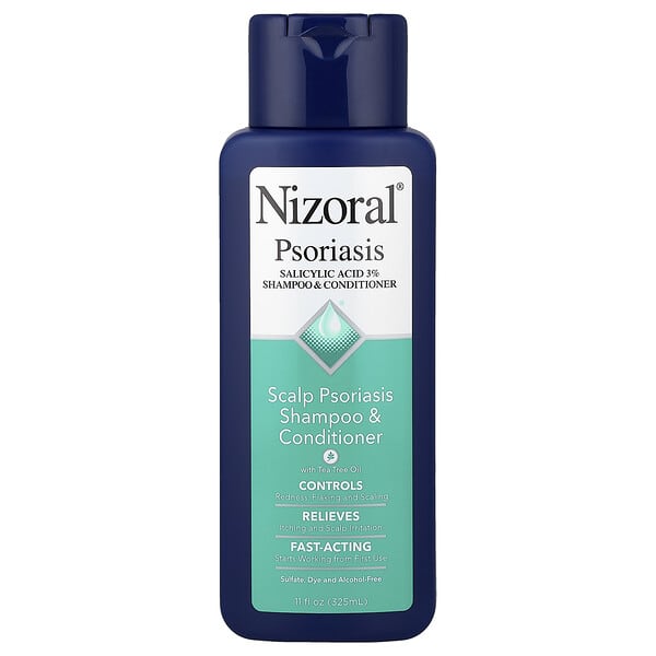 Nizoral, แชมพูและครีมนวดผมหนังศีรษะผสมหนังศีรษะ ผสมทีทรีออยล์ ขนาด 11 ออนซ์ (325 มล.)