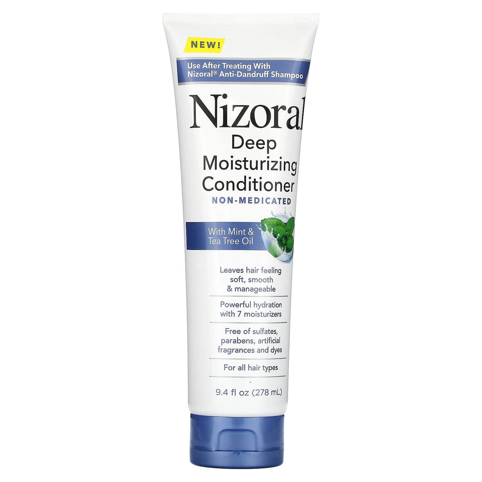 Nizoral, Deep Moisturizing Conditioner, With Mint & Tea Tree Oil, 9.4