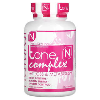 Nutrakey, Tone Complex, Fat Loss & Metabolism, 120 Capsules