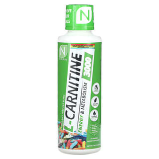 Nutrakey, L-Carnitine 3000, Vers gommeux acides, 473 ml