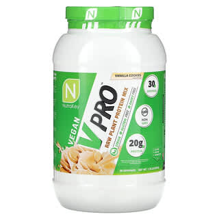Nutrakey, V Pro, Raw Plant Protein Mix, Vanilla Cookies, 1.78 lb (810 g)