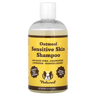 Natural Dog Company, Shampooing à l'avoine pour peaux sensibles, Pour chiens, Sans parfum, 355 ml