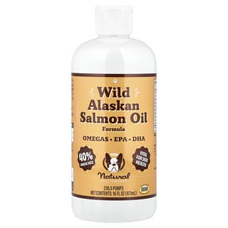 Natural Dog Company, Óleo de Salmão Selvagem do Alasca, Para Cães, Todas as Idades, 473 ml (16 fl oz)