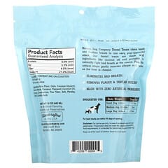 Natural Dog Company, Dental Treats，清洁牙齿、清新口气，18 Tasty Dental Treats，14 盎司（414 毫升）。