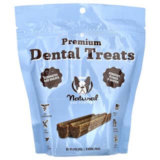 Natural Dog Company, Dental Treats，清潔牙齒、清新口氣，18 Tasty Dental Treats，14 盎司（414 毫升）。