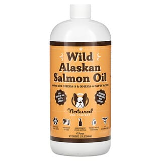 Natural Dog Company, Aceite de salmón salvaje de Alaska, Para perros, Todas las edades, 32 oz. Líq. (946 ml)