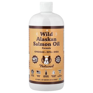 Natural Dog Company, Wild Alaskan Salmon Oil Formula, For Dogs, All Ages, 32 fl oz (946 ml)