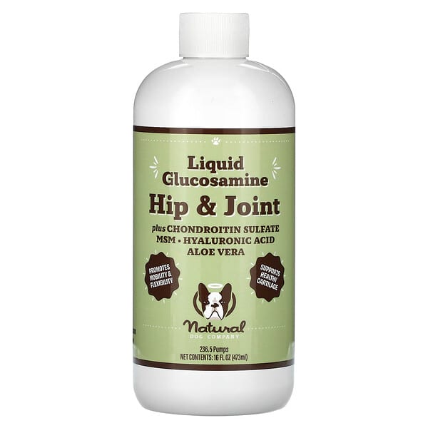 Natural Dog Company, Liquid Glucosamine, Hip &amp; Joint, For Dogs, 16 fl oz (473 ml)