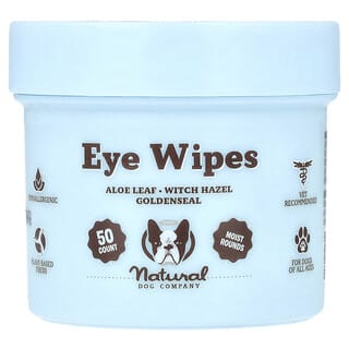 Natural Dog Company, Toallitas para los ojos, 50 unidades