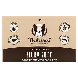 Natural Dog Company, Органическое мыло-шампунь, мягкая шелковистая смесь, масло ши, 4 унции