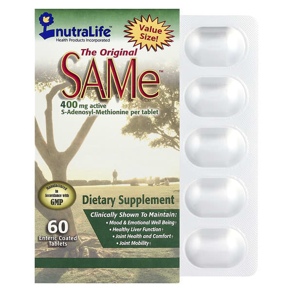 SAMe, 400 mg, 60 Enteric Coated Tablets