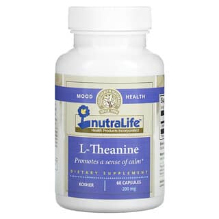 NutraLife, L-teanina, 200 mg, 60 cápsulas