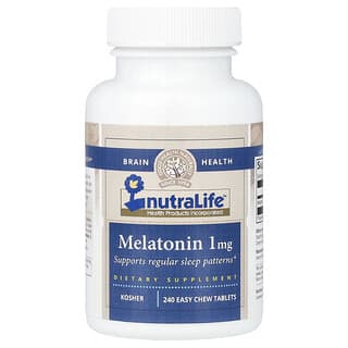 NutraLife, 褪黑荷尔蒙，1毫克，240易咀嚼片