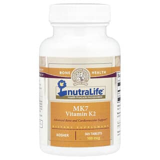 NutraLife, Vitamina K2 Mk7, 100 mcg, 365 Comprimidos