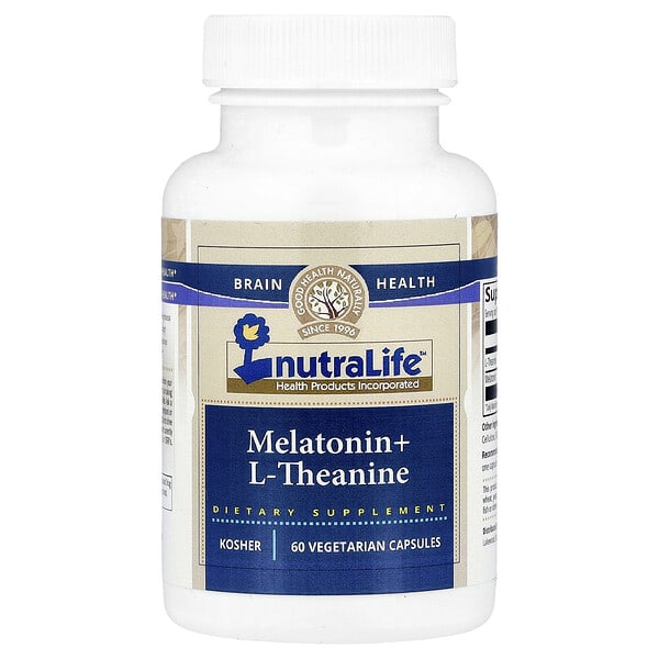 Melatonin + L-Theanine, 60 Vegetarian Capsules
