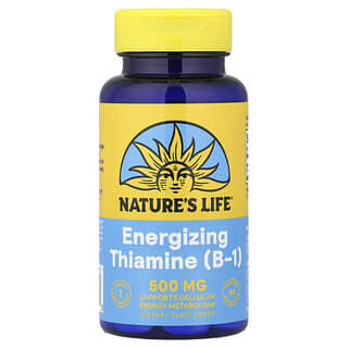 Nature's Life, Thiamine énergisante (B1), 500 mg, 50 comprimés